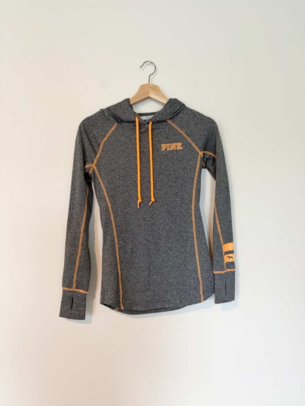Victoria’s Secret PINK Gray & Orange Active Hoodie